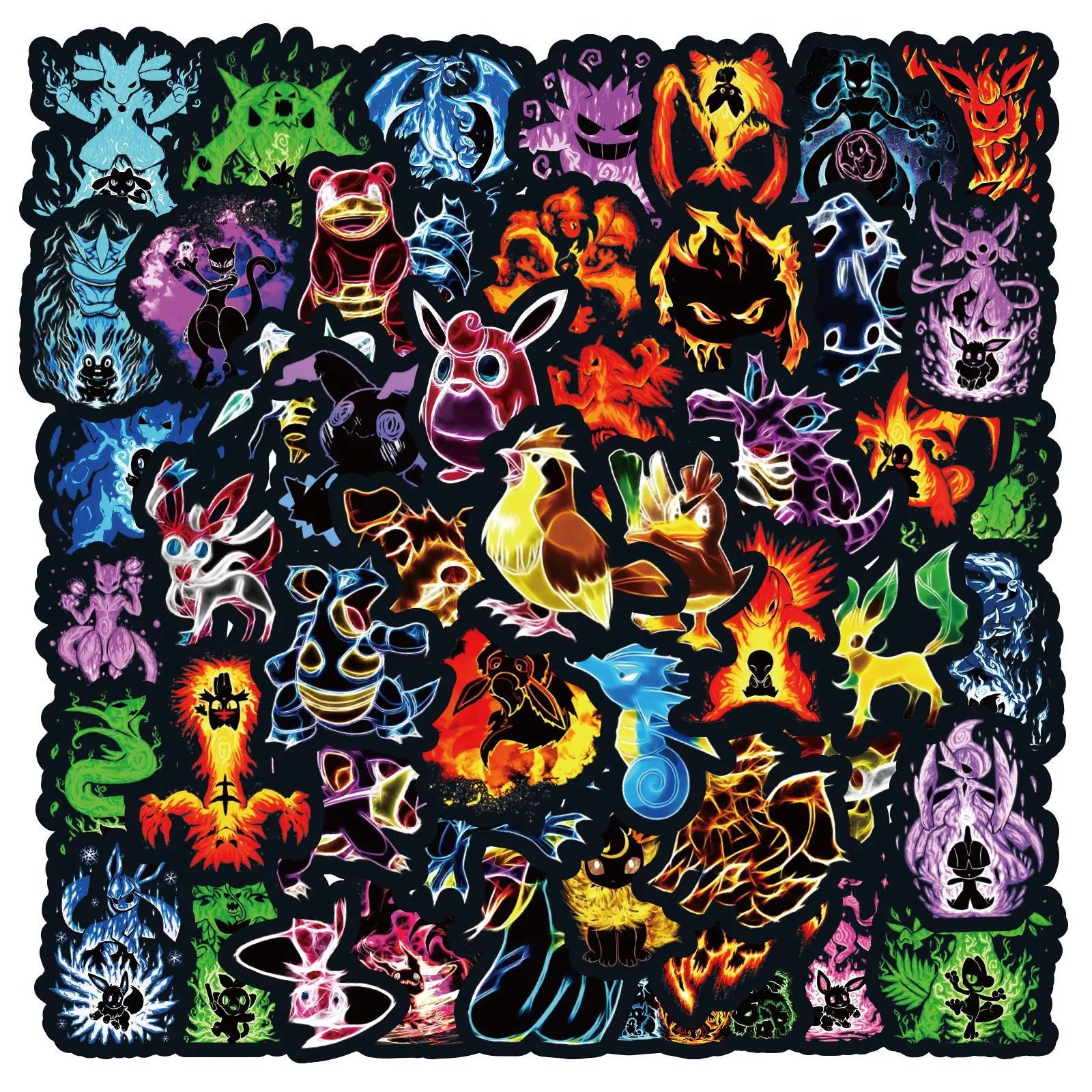 Grumpy Pokemon Sticker 60Pcs Pokémon Stickers – Centronix