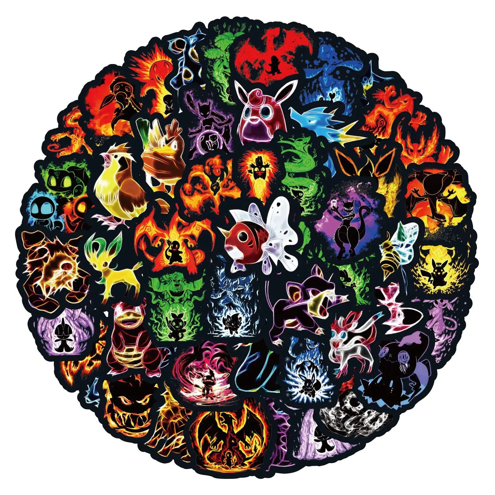 60Pcs Pokémon Stickers